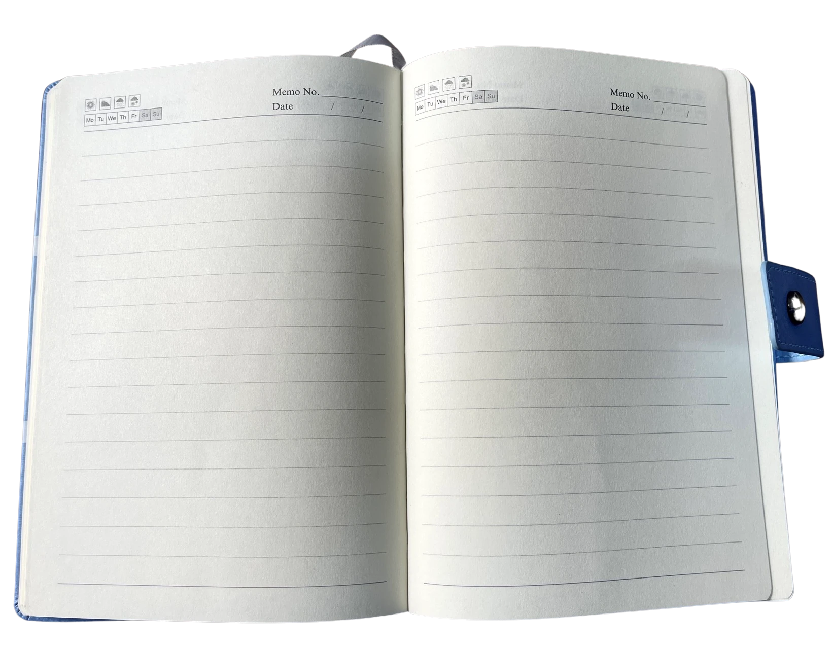 Notebook avec fermeture à presse